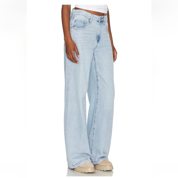 Pistola Jadyn Wide Leg Jeans - Chateau Light Wash - SIZE 28 - Picture 6 of 7